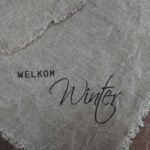 T Shabby Tuch Willkommen Winter