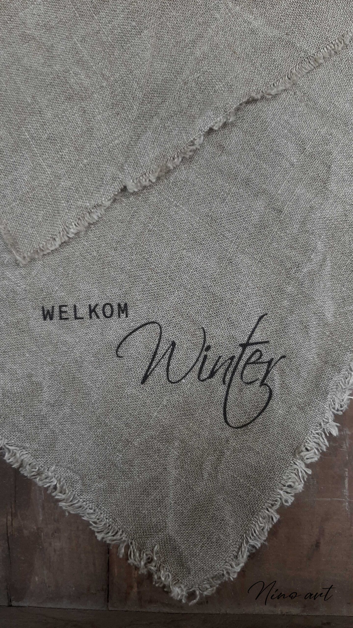 shabby-welkom-winter T Shabby doek Welkom winter – Bild 1