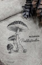 B Shabby doek Herfst paddenstoelen - Afbeelding 2