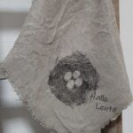 D Shabby doek Vogelnest