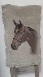 Shabby lap 40x100cm Paard - Afbeelding 2