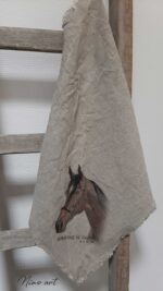 Gekleurde Shabby doek Paard