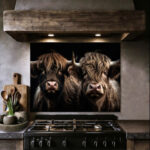 Spatscherm Hooglander en zoon 60x90cm - Afbeelding 2