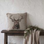 Sierkussen shabby Rendier