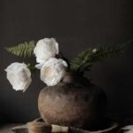 Canvas prent B21 de witte Pioenen