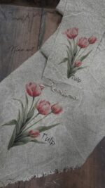 L. Shabby doek roze Tulp - Afbeelding 3