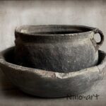 02 Wenskaart van hout de Schaal en de stenen kom