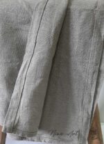 Tafelloper robuust linnen 45x145 omzoomd - Afbeelding 2