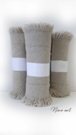 Grof vlaslinnen Loper 40x145cm - Afbeelding 6