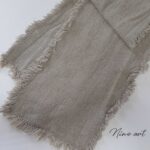 Grof vlaslinnen band 25x145cm