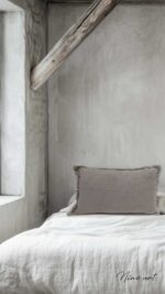 Grof vlaslinnen kussen 40x60cm - Afbeelding 2