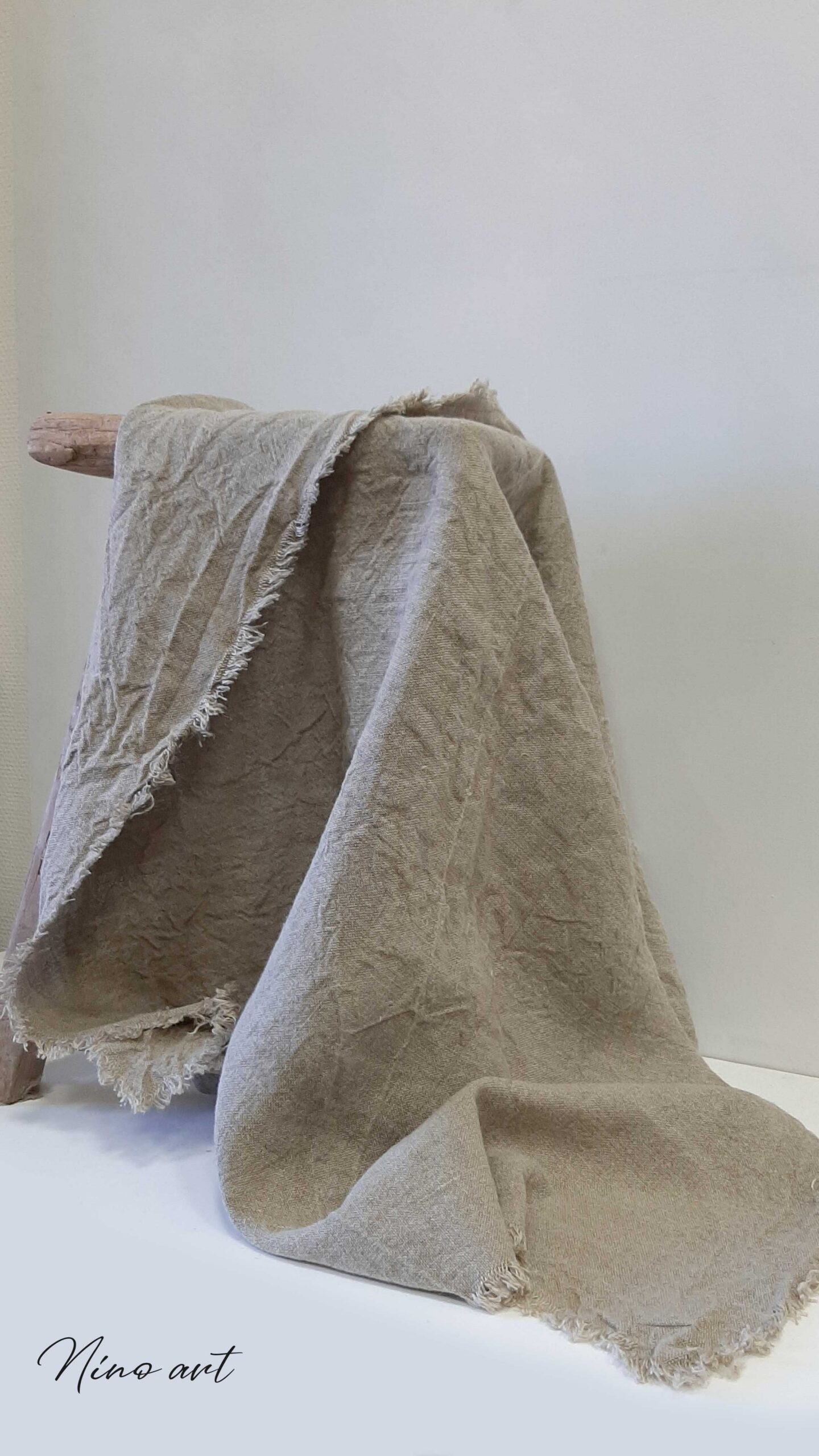 tafelkleed-shabby Plaid shabby linnen XL - Afbeelding 1