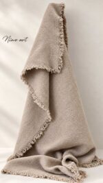 Coarse linen plaid 100x150cm