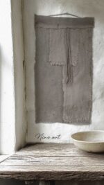 Linnen wandhanger meerlaags