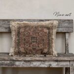 Kelim stijl shabby kussen oud rood