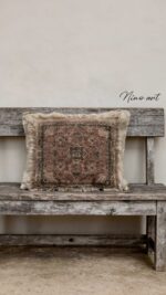 Kelim stijl shabby kussen oud rood