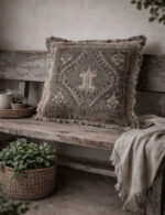Kelim stijl shabby kussen bruin tinten - Afbeelding 3