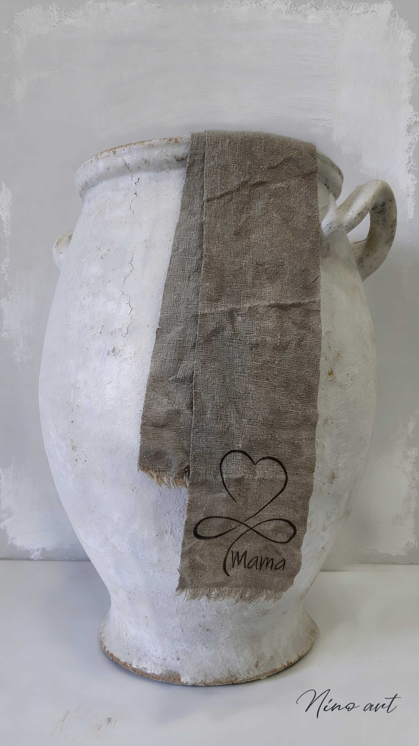 mama-pot-hart-op-punt Lint shabby linnen Mama op punt - Afbeelding 1