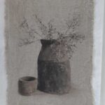 shabby lap Houten pot en potje