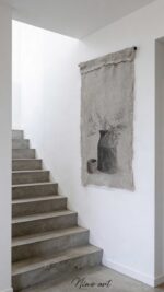 Wanddoek Houten pot en potje - Afbeelding 2