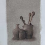 Wanddoek de Potten en de lepels