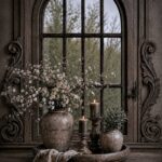 L23 Tuinposter landelijk Venster sierlijk
