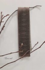 Shabby linnen Lint bruine Kelim – Image 2