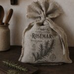 shabby linnen opbergzak Rozemarijn