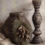 X19 Leemmand met kersttoef