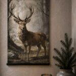 Fluwelen wanddoek het Rendier