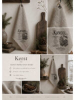 Shabby doek Kaneel - Afbeelding 2