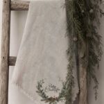 Shabby doek gekleurd Prettige Feestdagen