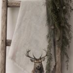 Shabby doek gekleurd Rendier