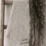 Shabby doek Merry Christmas kaligrafie