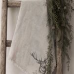 Shabby doek Rendier met stempel