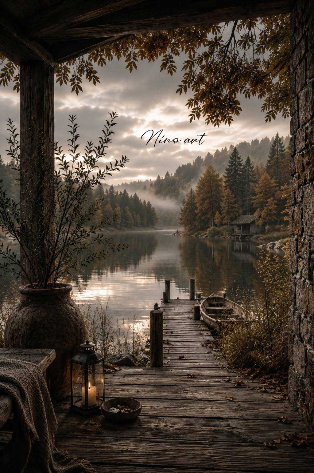 C17-verborgen-meer C17 tuinposter Verborgen meer - Afbeelding 1