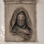 Wanddoek de Bedoeïenen vrouw