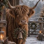 X114 winterposter Hooglander met bel