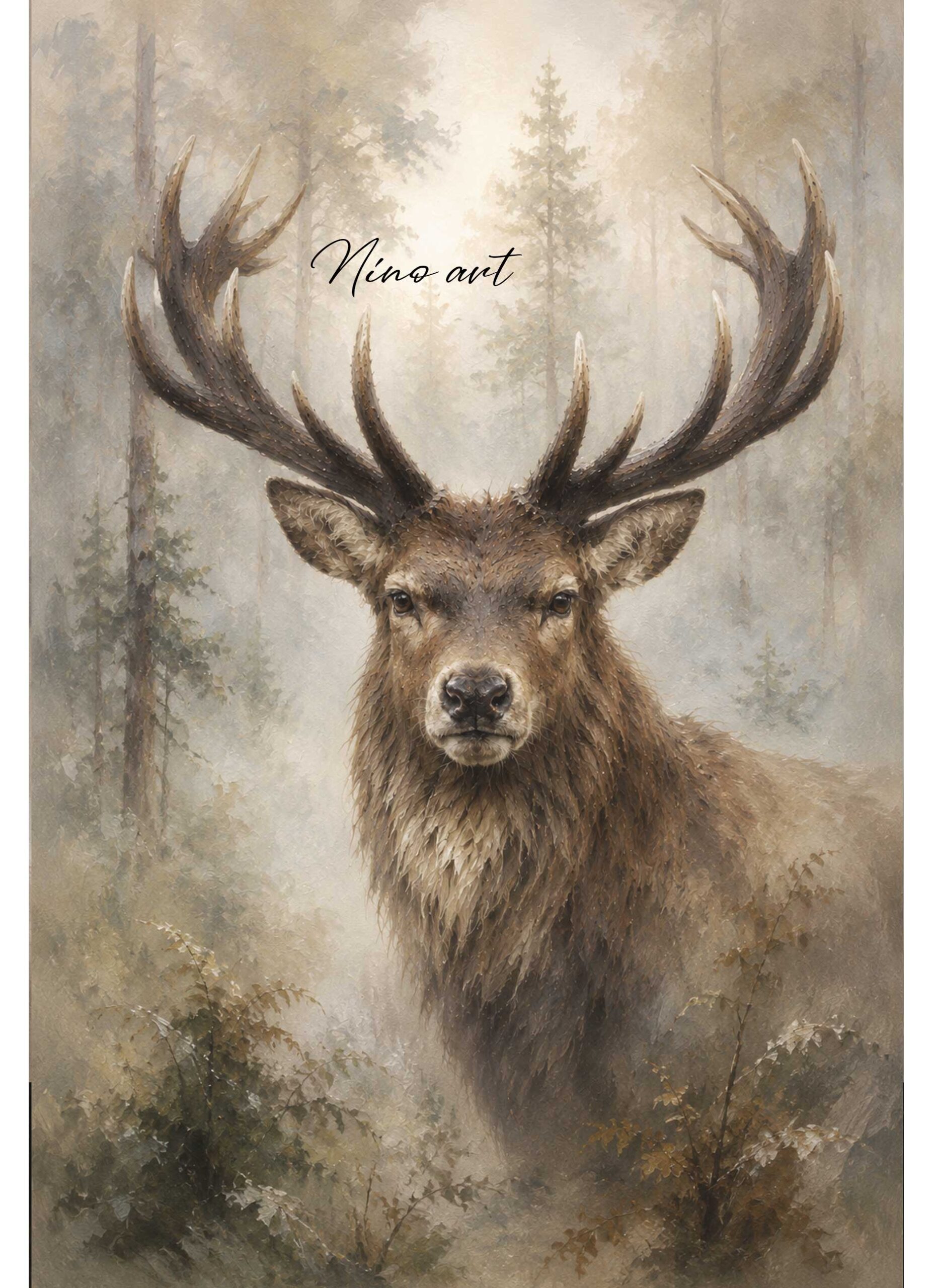 1AAA-X106-rendier Winterposter Rendier – Bild 1