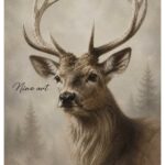Winterposter Rendier ree