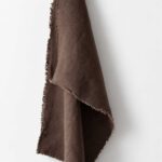 Shabby sierdoek bruin linnen met zeiloog