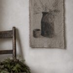 Wandbehang Holzerneuerter Topf und Töpfchen