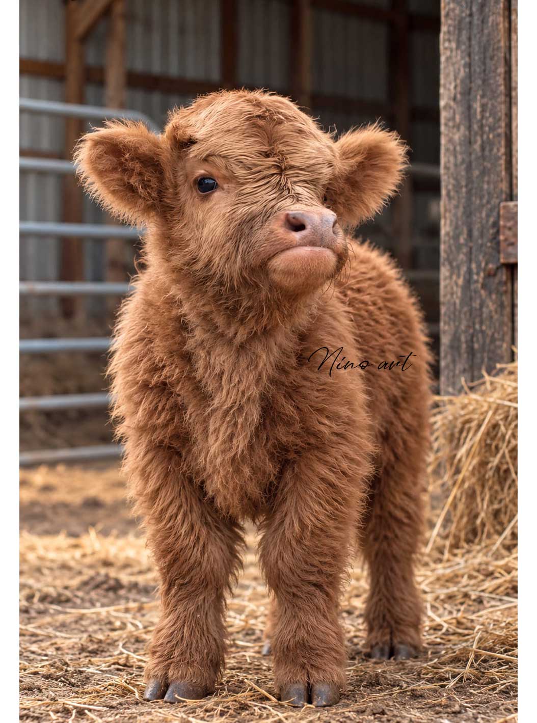 C-223-jong C223 tuinposter Hooglander jong - Afbeelding 1