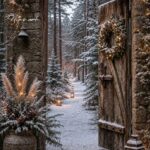 X121 winterposter Poort besneeuwd bos