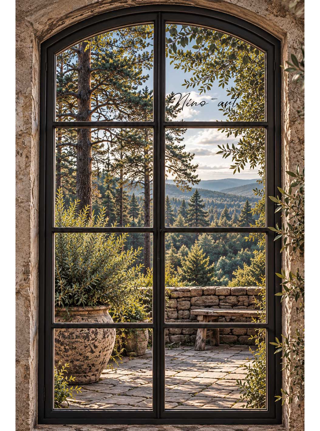 zwart-raam-C210 C210 Tuinposter het Zwarte raam – Bild 1